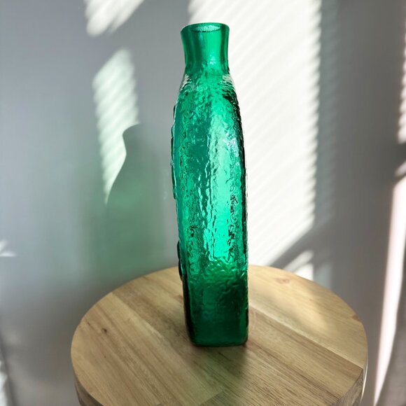 Stelvia Empoli Italy Green Bird of Peace Bottle Decanter Wayne Husted 1960s - Picture 3 of 7